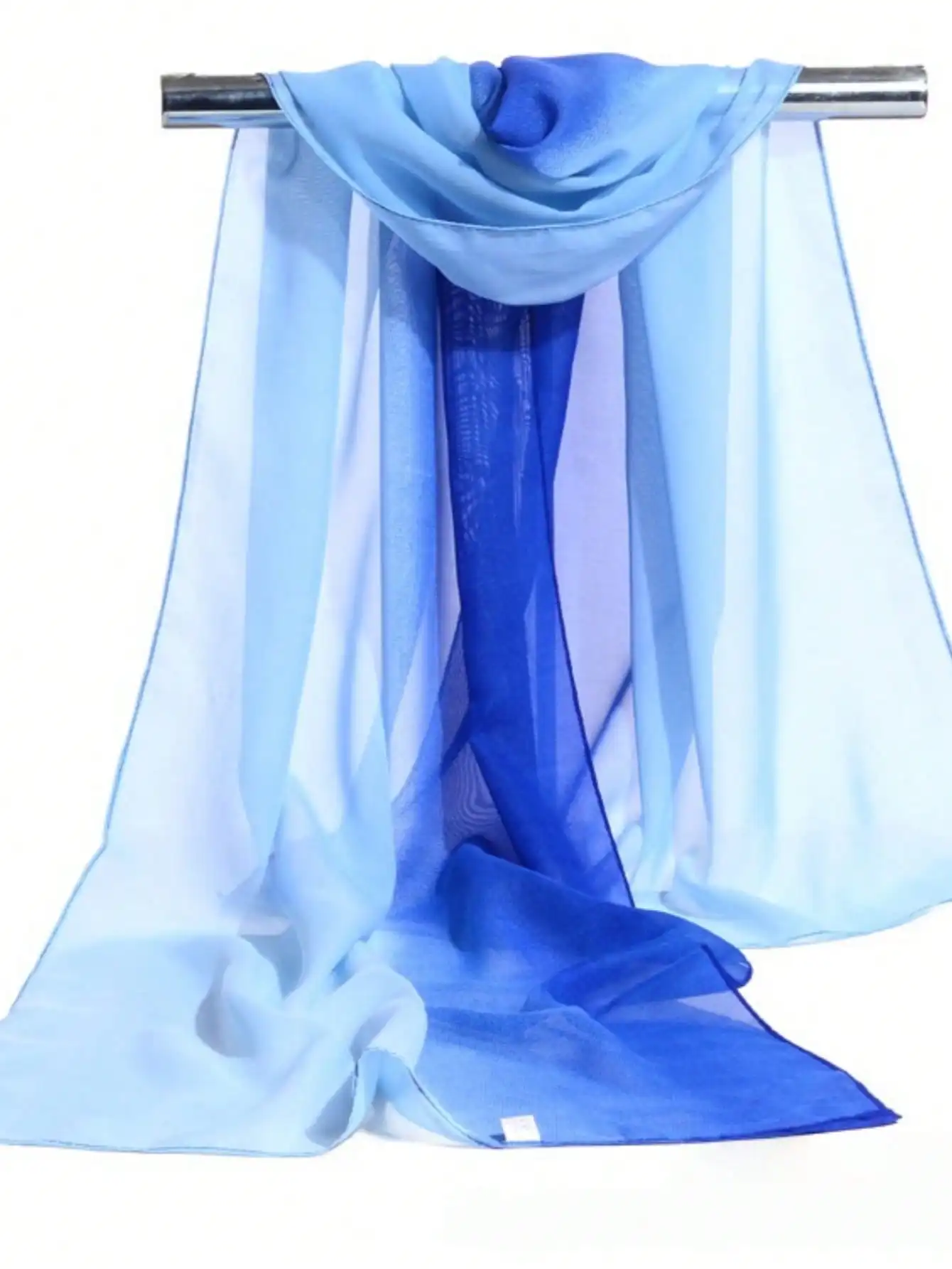 Stylish Gradient Chiffon Dance Scarf | Lightweight Versatile Wrap for Sun Protection, Photography & Daily Wear