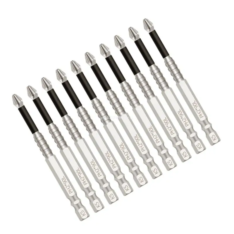 10Pieces Drill Bit Screwdriver High Hardness Tool for Furniture Repair