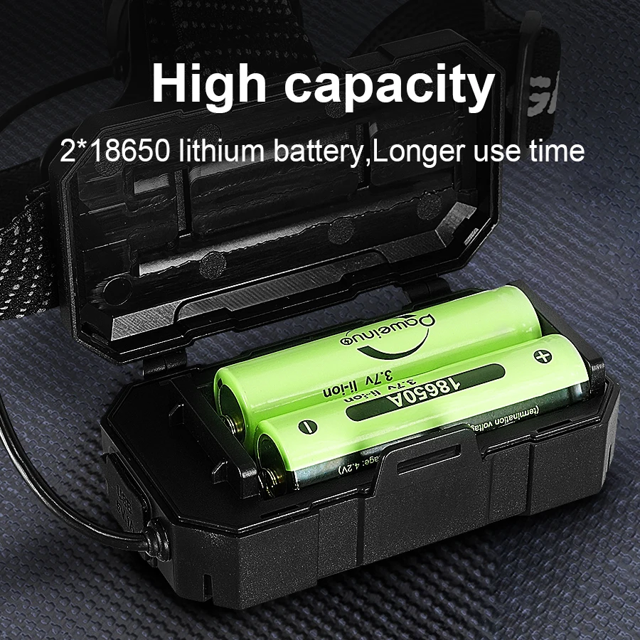 780000000LM السوبر مشرق عالية الطاقة LED كشافات قابلة للشحن المصباح رئيس مصباح يدوي في الهواء الطلق الصيد الصيد العمل رئيس الشعلة