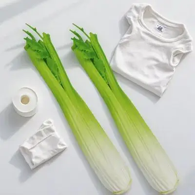 

2Pcs Lifelike Celery Models Realistic Appearance Safe for Versatile Prop for Decoration Teaching Artificial Celery