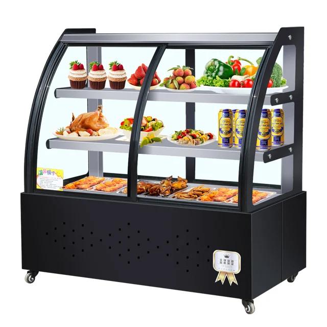 Hot sale commercial cake display cabinet supermarket cooling cake low consumption color customization