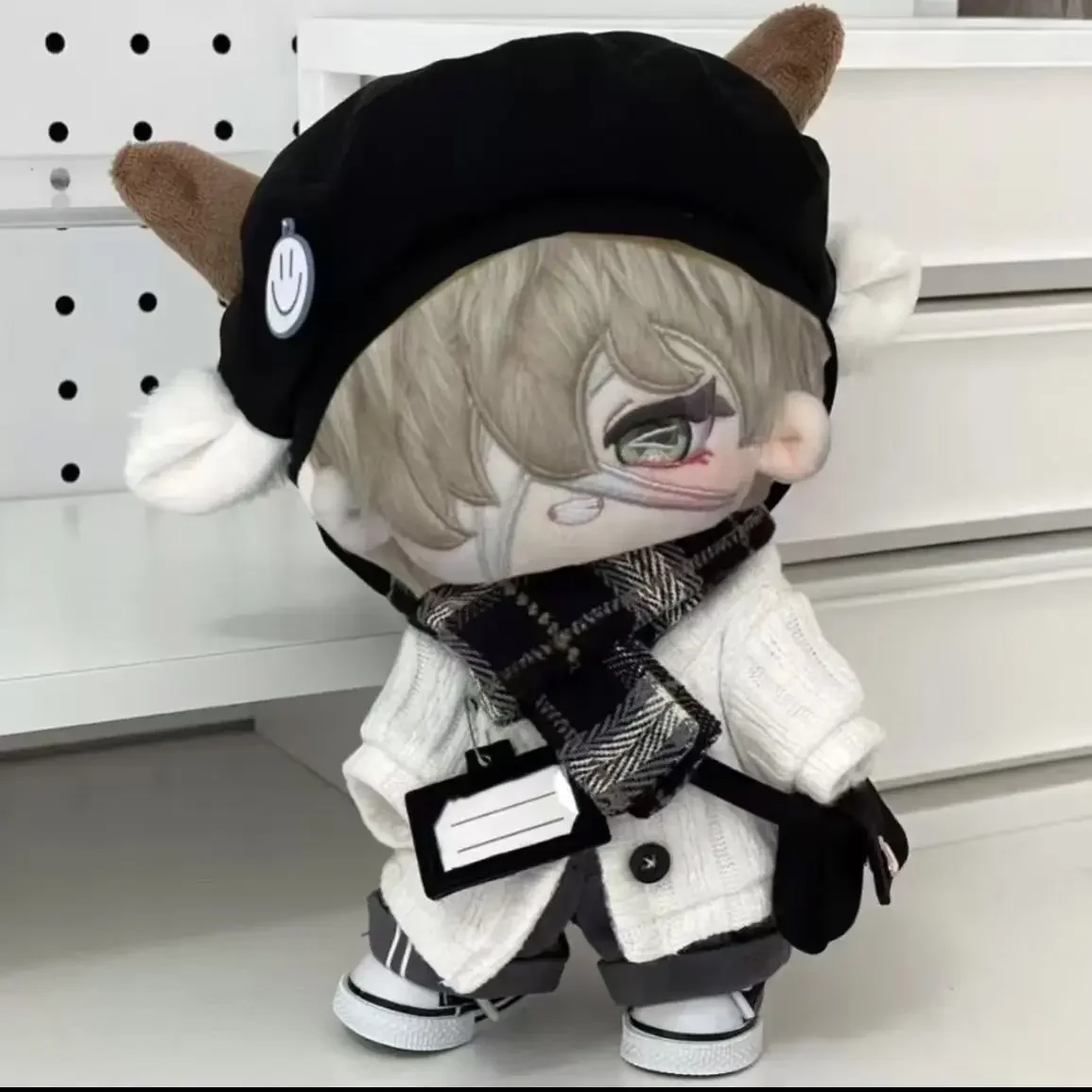 

Stuffed 20cm Game Identity V Florian Brand Fire Investigator Role Cosplay Plush Dress Up Cotton Doll With Skeleton Toys for Kids