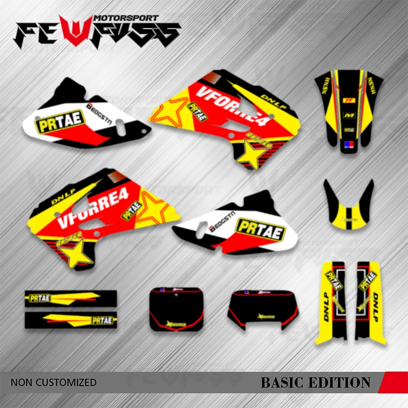 

Fewfuss Motorcycle Graphics Decals Sticker Background For Suzuki RMX125 RMX250 RMZ 125 250 1992 1993 1994 1995