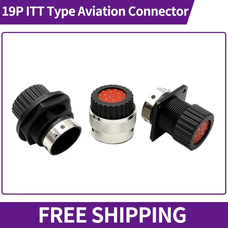 19Pin ITT Aviation Wiring Plug Auto Waterproof Connector 192900-0078 0057 192900-0353 192900-0581 Terminal Male Female in Sets