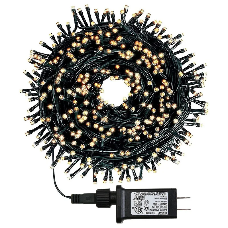 Guirnalda de luces LED antiniebla para interiores y exteriores, lámparas de hadas parpadeantes para AC220V-240V, decoración navideña para fiestas