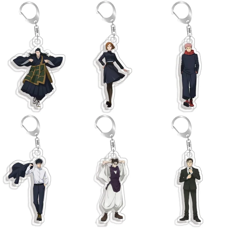 

Keychain for Jujutsu Kaisen YUJI ITADORI Cute Anime Characters Acrylic Keyring Pendant Accessories Perfect Gift for Peer or Fans