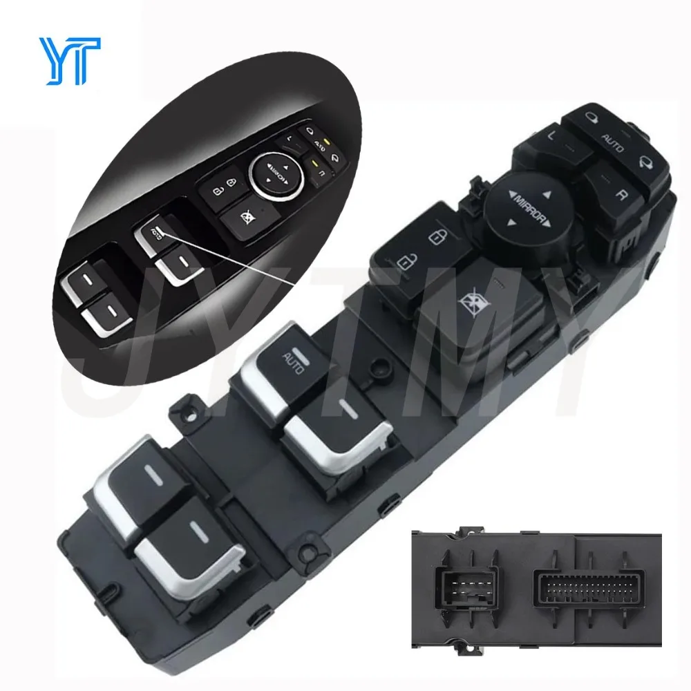 Para Kia Sorento 2016 2017 2018 2019 2020 Nuevo Interruptor de Control Eléctrico de Ventanilla Delantera Izquierda Botón Elevavidrios Piezas de Automóvil