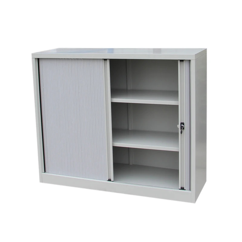 Modern Steel Roller Shutter Sliding Door Storage Cabinet