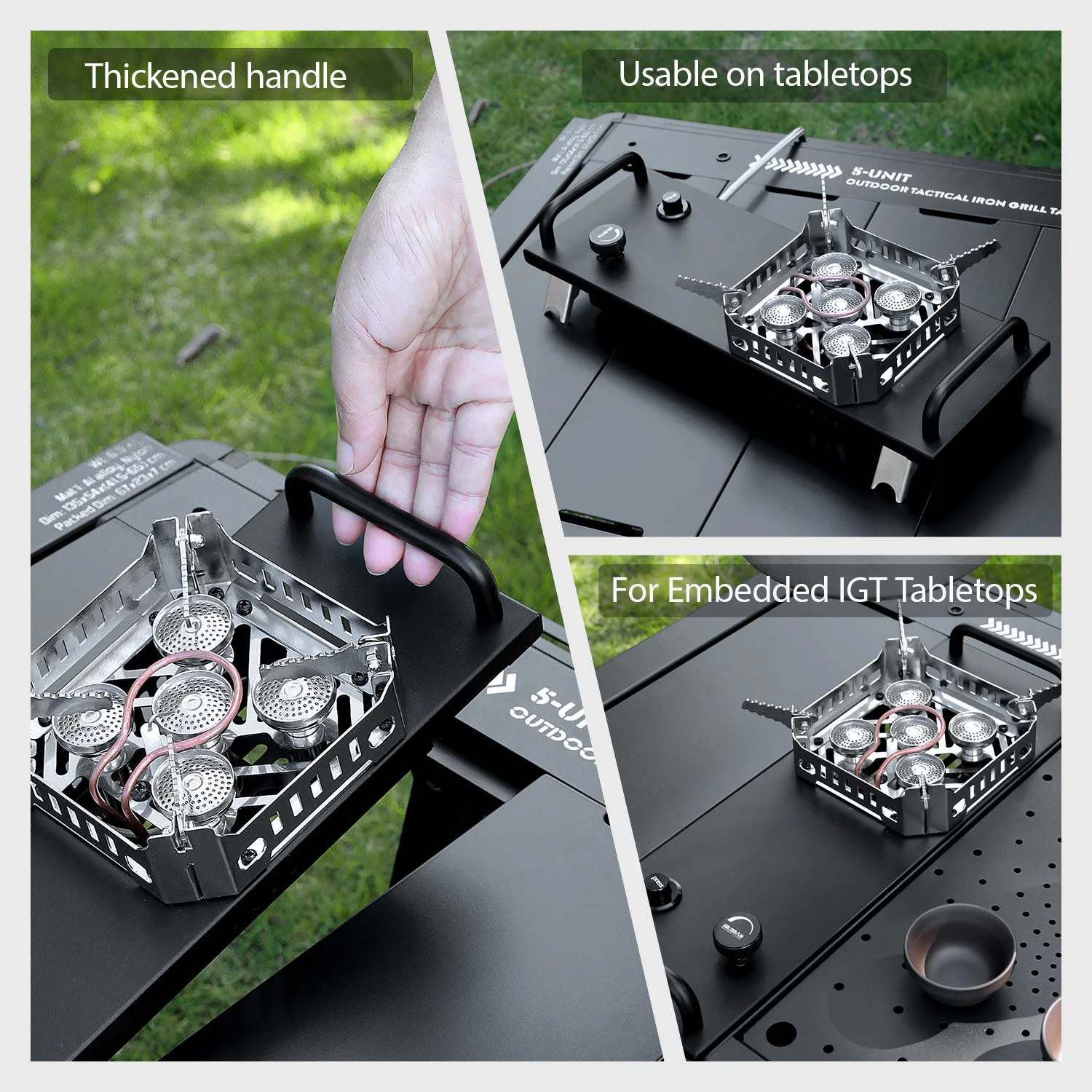 Lightweight Stainless Steel Fire Stove for Easy Camping Extremely Stable & Accessory Gas Fuel Foldable Manual Style