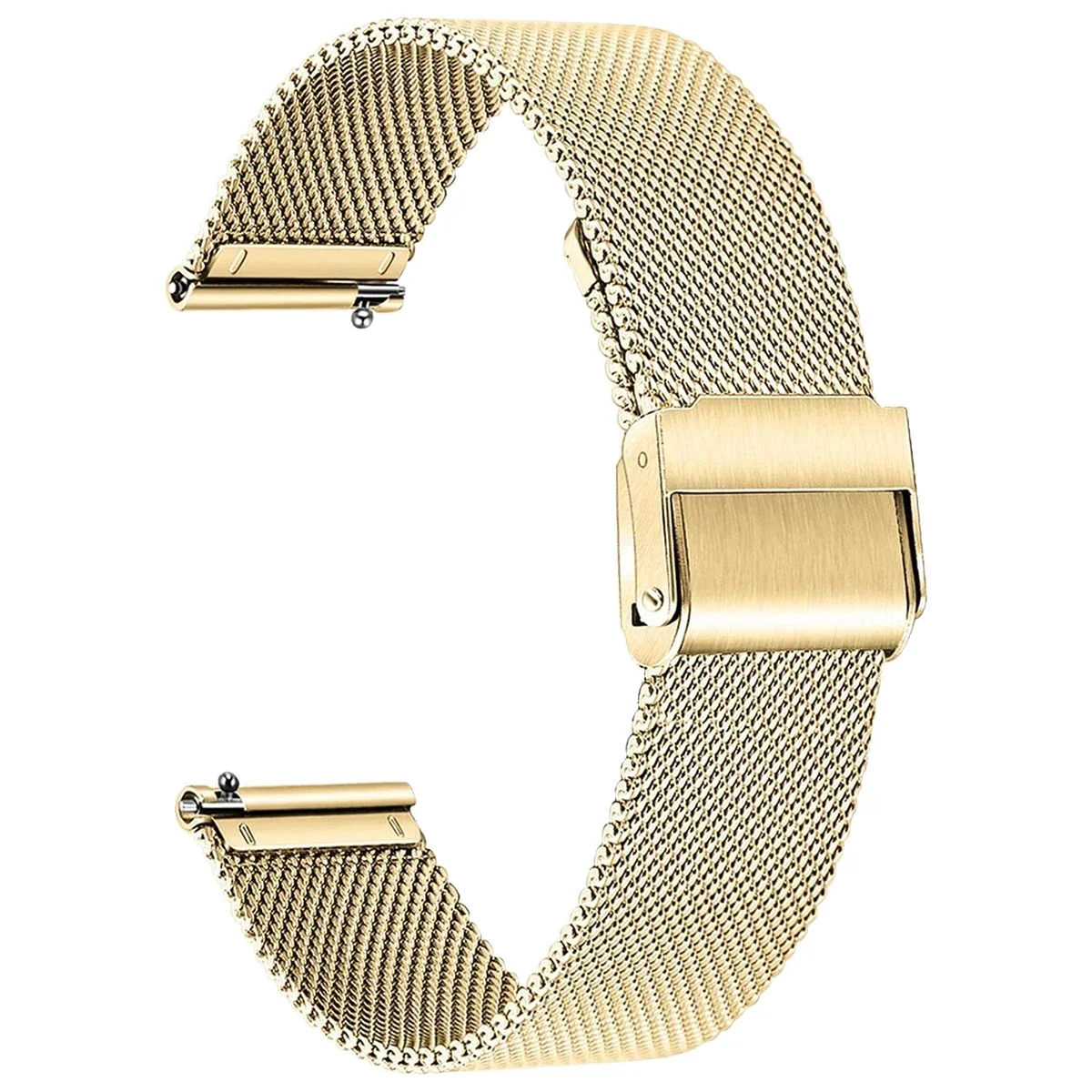 14/16/18/20/22 mm Universal Milanese Armband Schnellverschluss Uhrenarmband Mesh Edelstahlarmband Handgelenk Gürtel Armband Silber