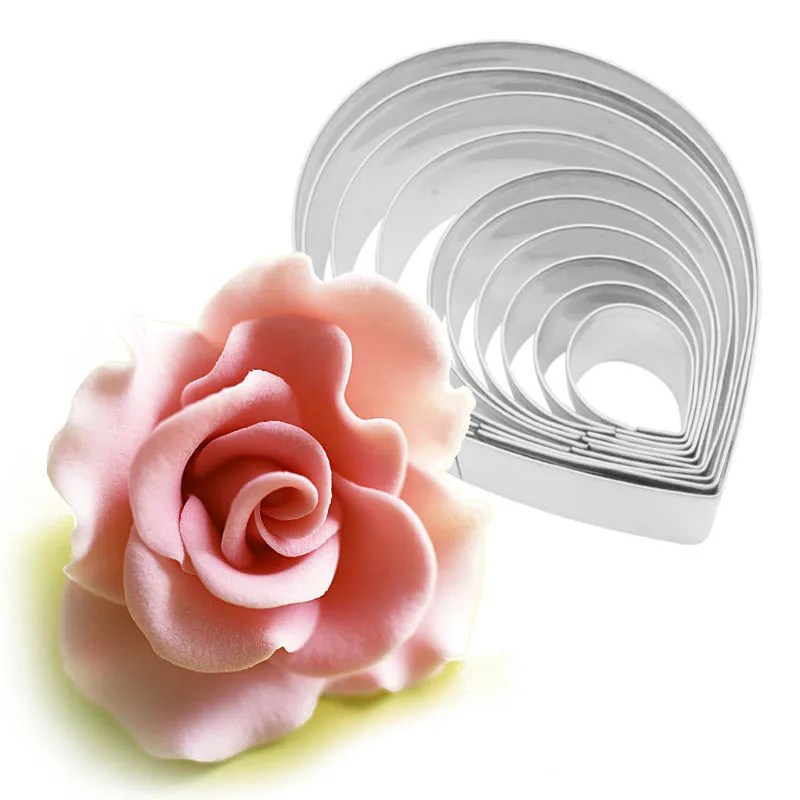 Versatile Cutting Molds Birthday Party Fondant Cookie Molds Innovative Top-selling Rose Petal Cutter Set Professional Durable