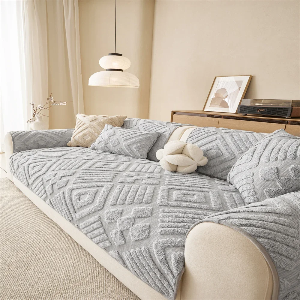 Sofa Cushion New Style Imitation Cotton and Linen All-season Anti-slip Cross-border Sofa Cover Full-cover Sofa Scarf
