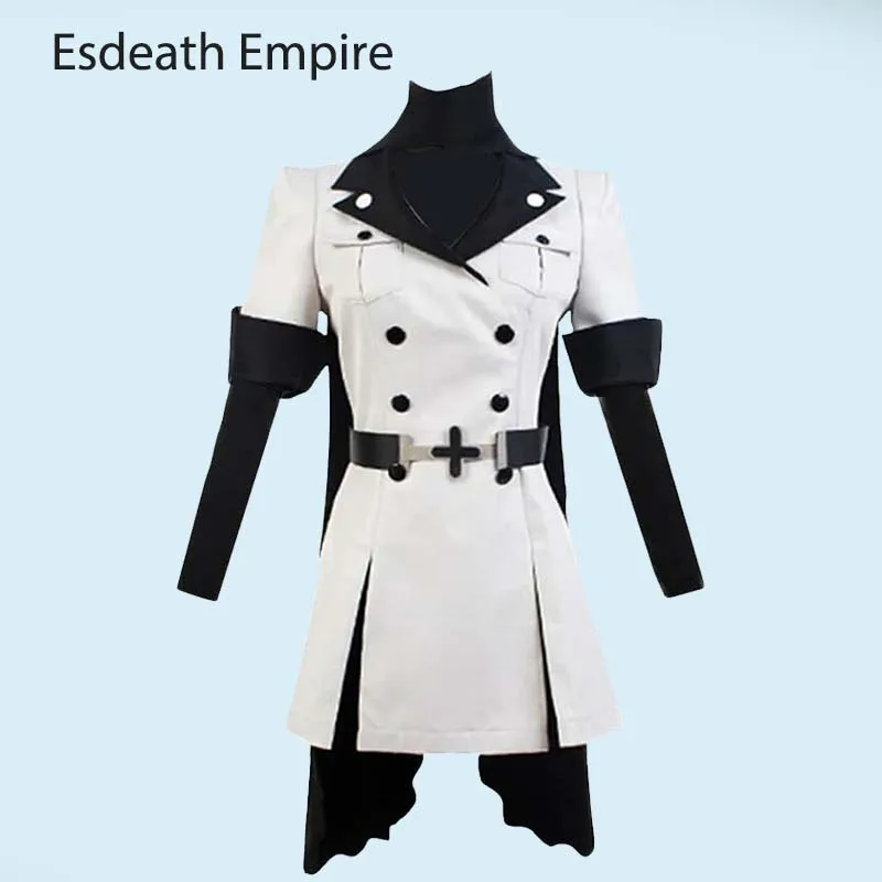 Anime Cosplay Akame Ga töten japanische Esdeath Empire Manga General Uniform mit Hut für Halloween