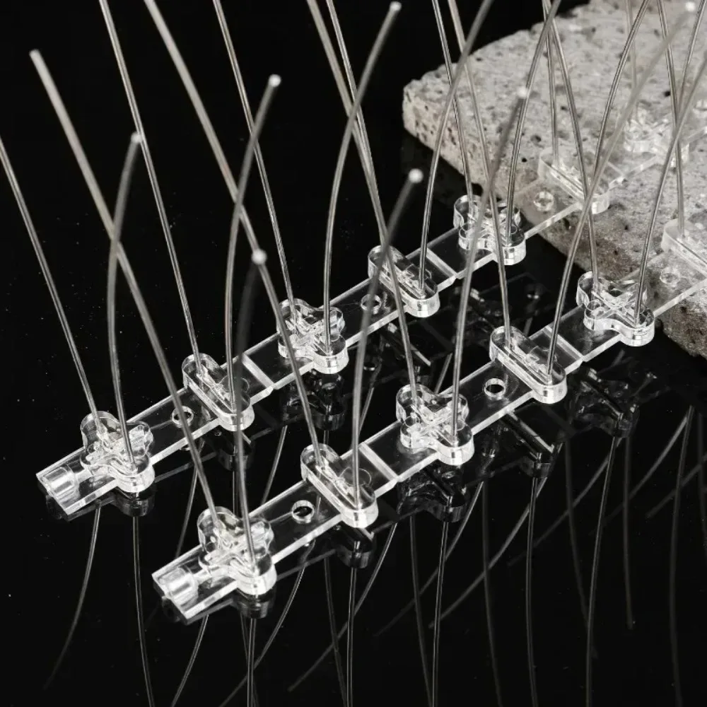 Pigeon Spikes Stainless Steel Bird Repeller Set Deterrent Anti Bird Pigeon Squirrel Cats Repellent for Garden Fence Roof