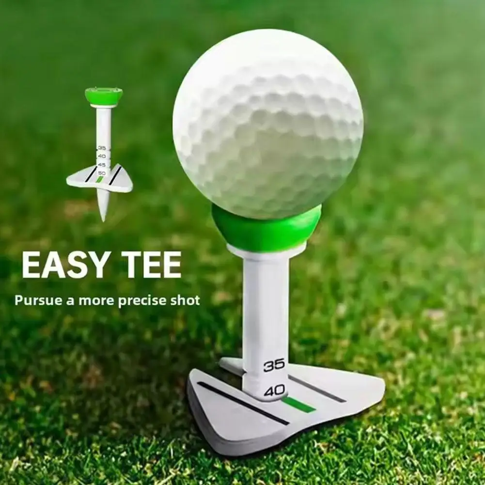 1/4 Pcs 33-55mm Adjustable-height Golf Tee Training Accessories Set for Golfs Driver Training