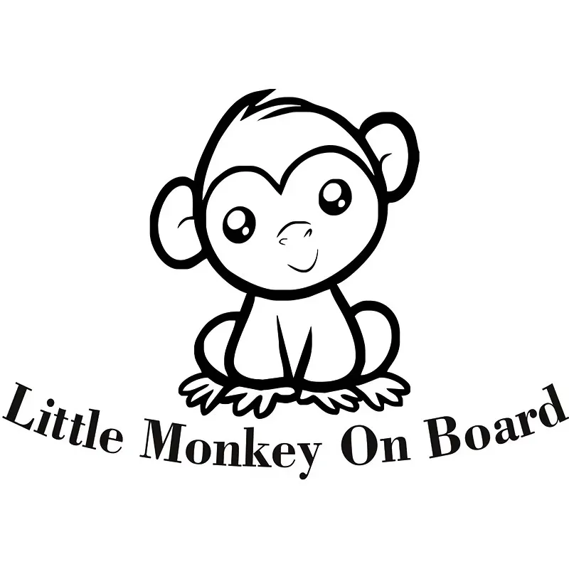 

15 * 10.3cm cute, fun, and stylish design of little monkeys, car windows, bumpers, motorcycle accessories, vinyl car stickers