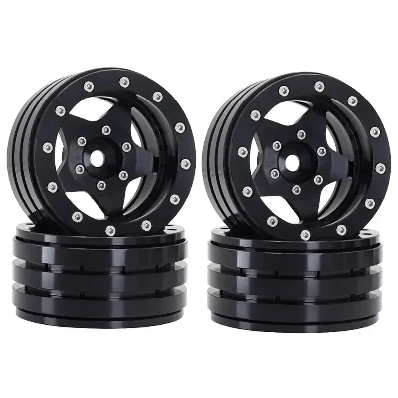 

1.9" Metal Tornado Hole Beadlock Wheels Durable Alloy Upgrade Parts for Axial SCX10 TRX4 Redcat 1/10 Off-Road RC Crawler