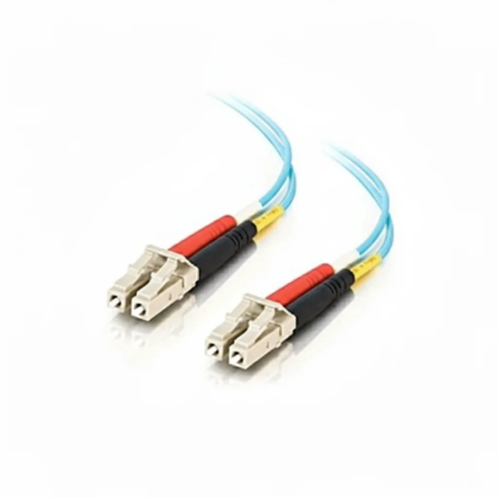 

C2G 33047 3m LC-LC 10Gb 50/125 Duplex Multimode OM3 Fiber Cable - Aqua - 10ft - Fiber Optic for Network Device - - Used-Like New