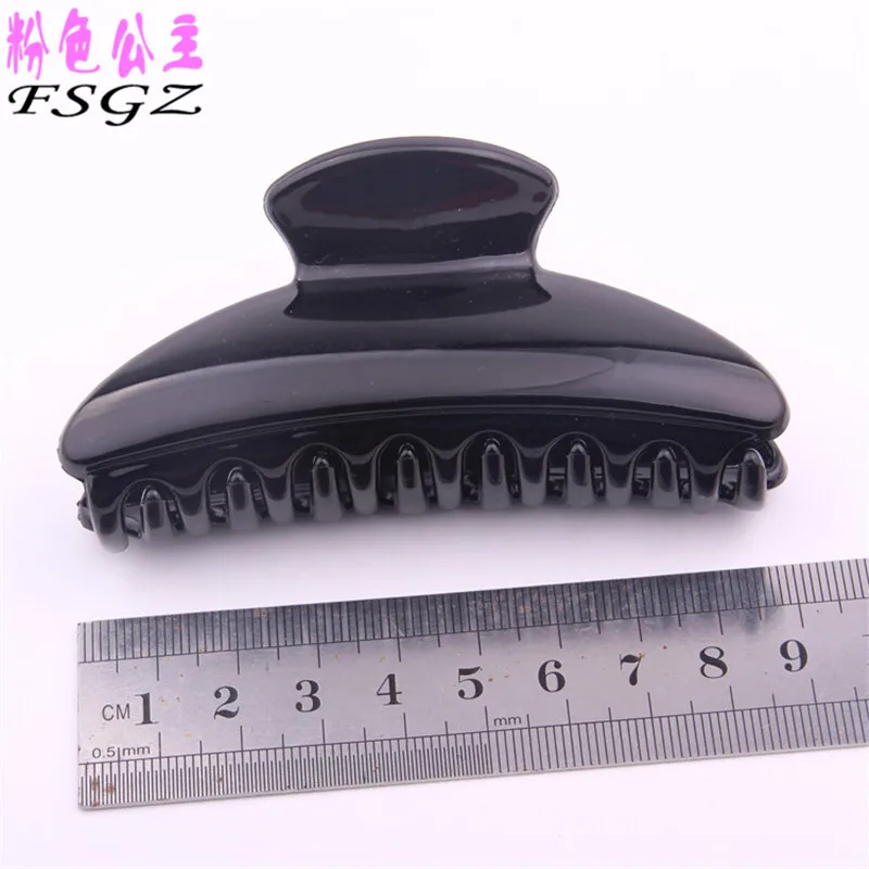 New Brand Headwear For Women Black Plastic Hair Claw Clips Summer Simple Hairpin Crab For Hair Beauty Hair Tools For Women