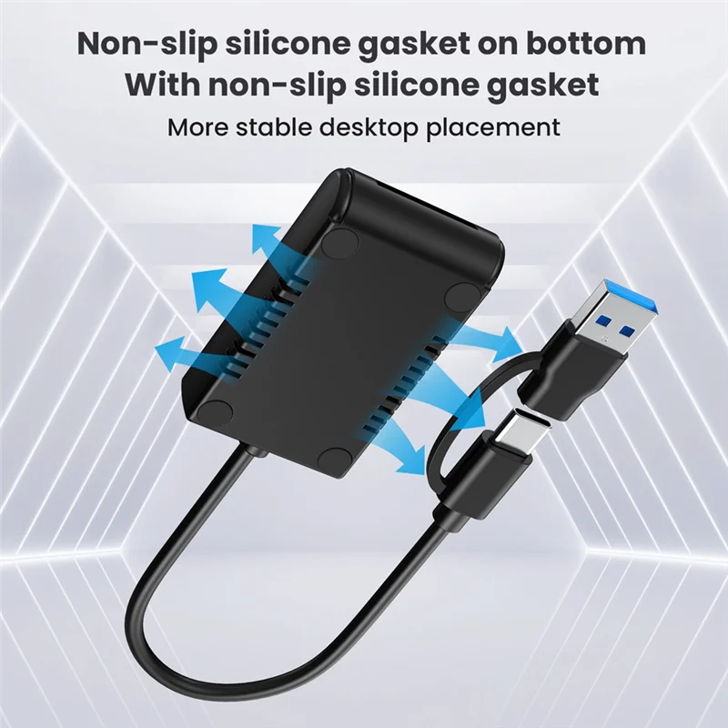 AT82-M.2 NVME Mobile Hard Disk Drive Cable External M.2 Hard Drive Box For 2230 2242 2260 2280 22110 M.2 Hard Drive Type-C 3.2 U