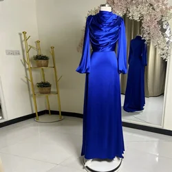 Customized Evening Gown Prom Dearin Scoop Neckline A-line Floor Length Skirts Vertically Bespoke Occasion Dresses Formal Dress S