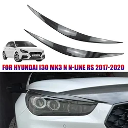 For Hyundai Accessories I30 MK3 N N-Line RS 2017 2018 2019 2020 Headlight Headlamp Eyebrows Eyelid 3D Decoration Trim