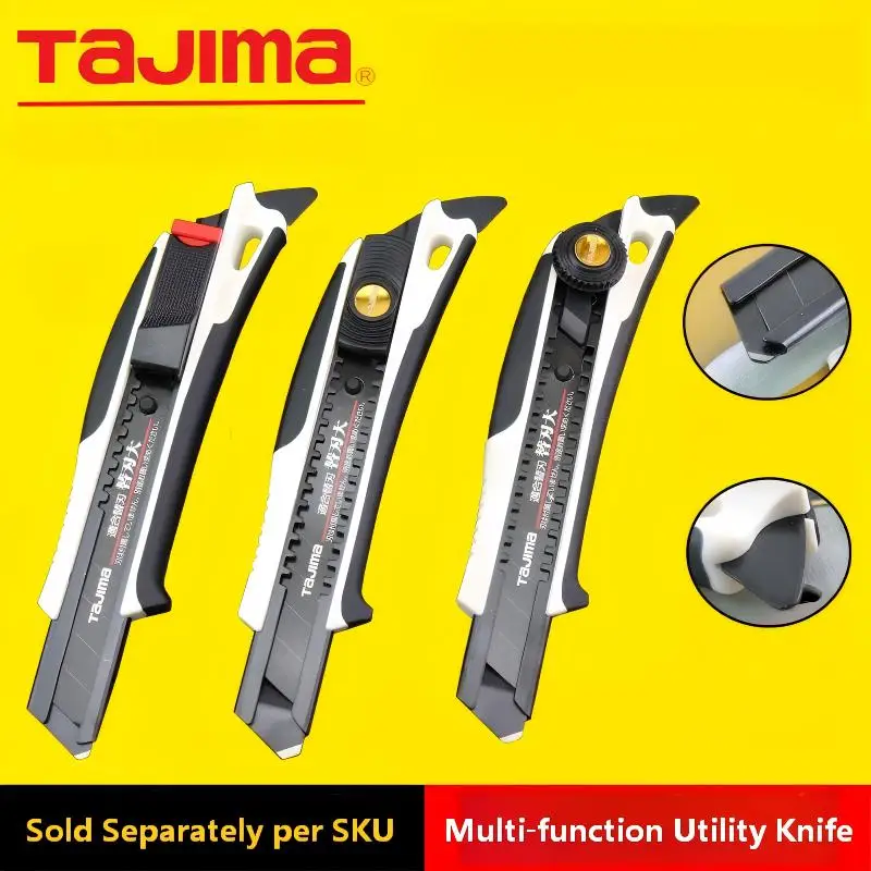TAJIMA NO.1101-2000/2001/2002 Retractable Art Knife Retractable Carton Cutter Multi-Function Knife