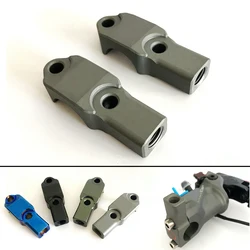 범용 7/8 인치 22mm 핸들 바 오토바이 브레이크 마스터 실린더 미러 클램프 M10 * 1.25mm, 19 Rcs 방사형 브레이크 펌프용, 2 개