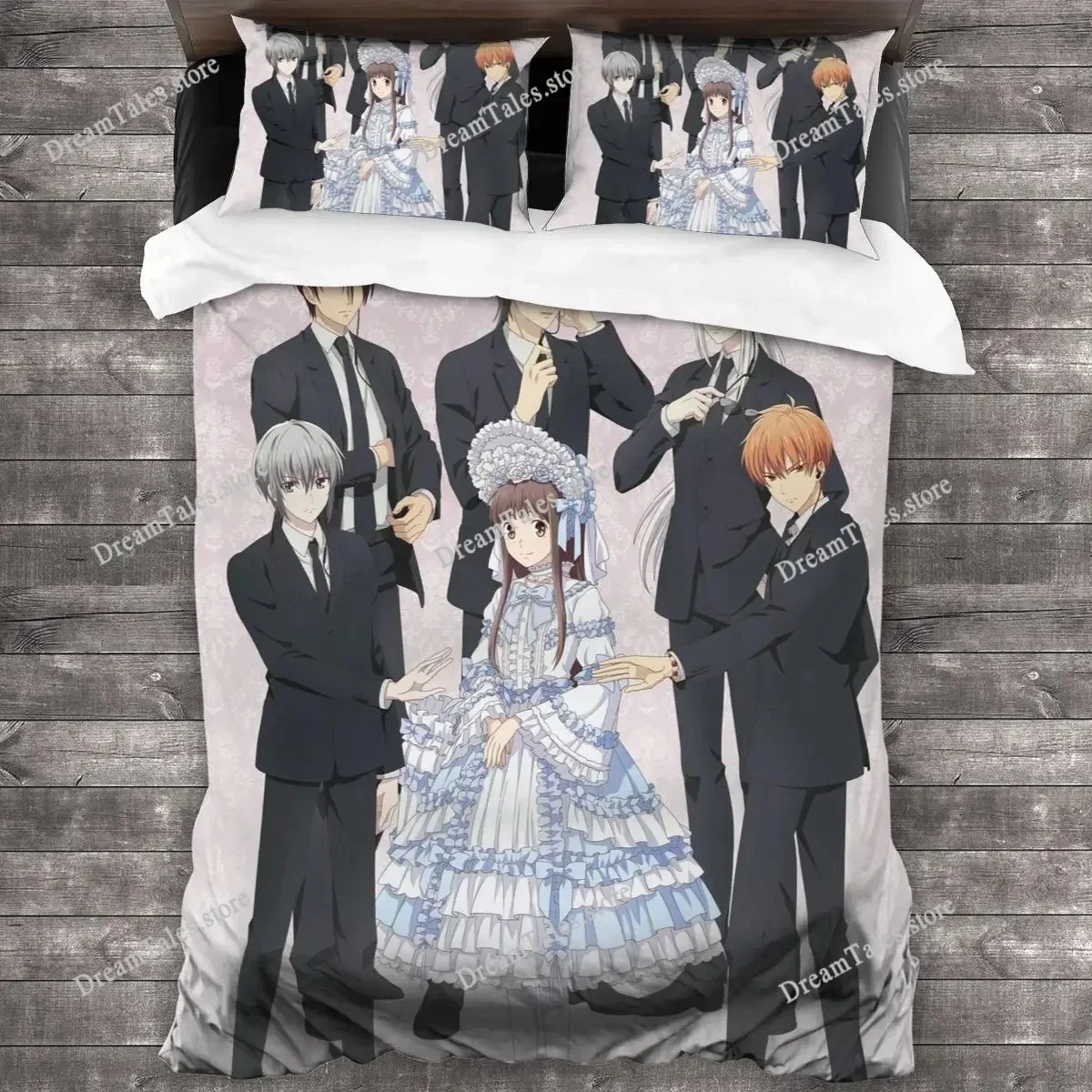 Exquisite 3D Anime Fruits Basket All Season Wallpaper Print Bedding Set Duvet Cover Comforter Bed Youth Kids Girls Boys Gift0299