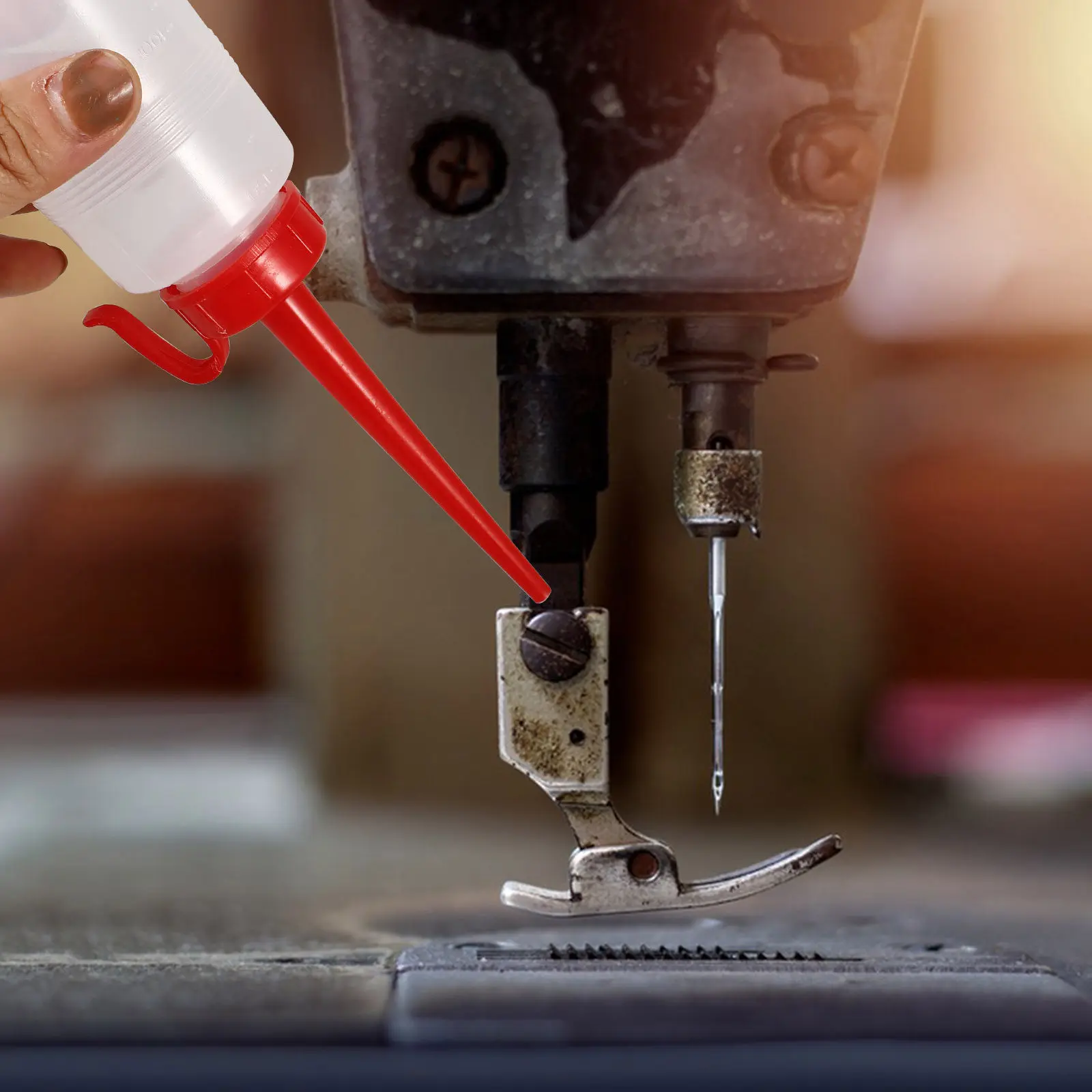 

Набор из 10 износостойких бутылок для масла с прецизионным носиком для швейных машин, идеально подходят для машинного использования