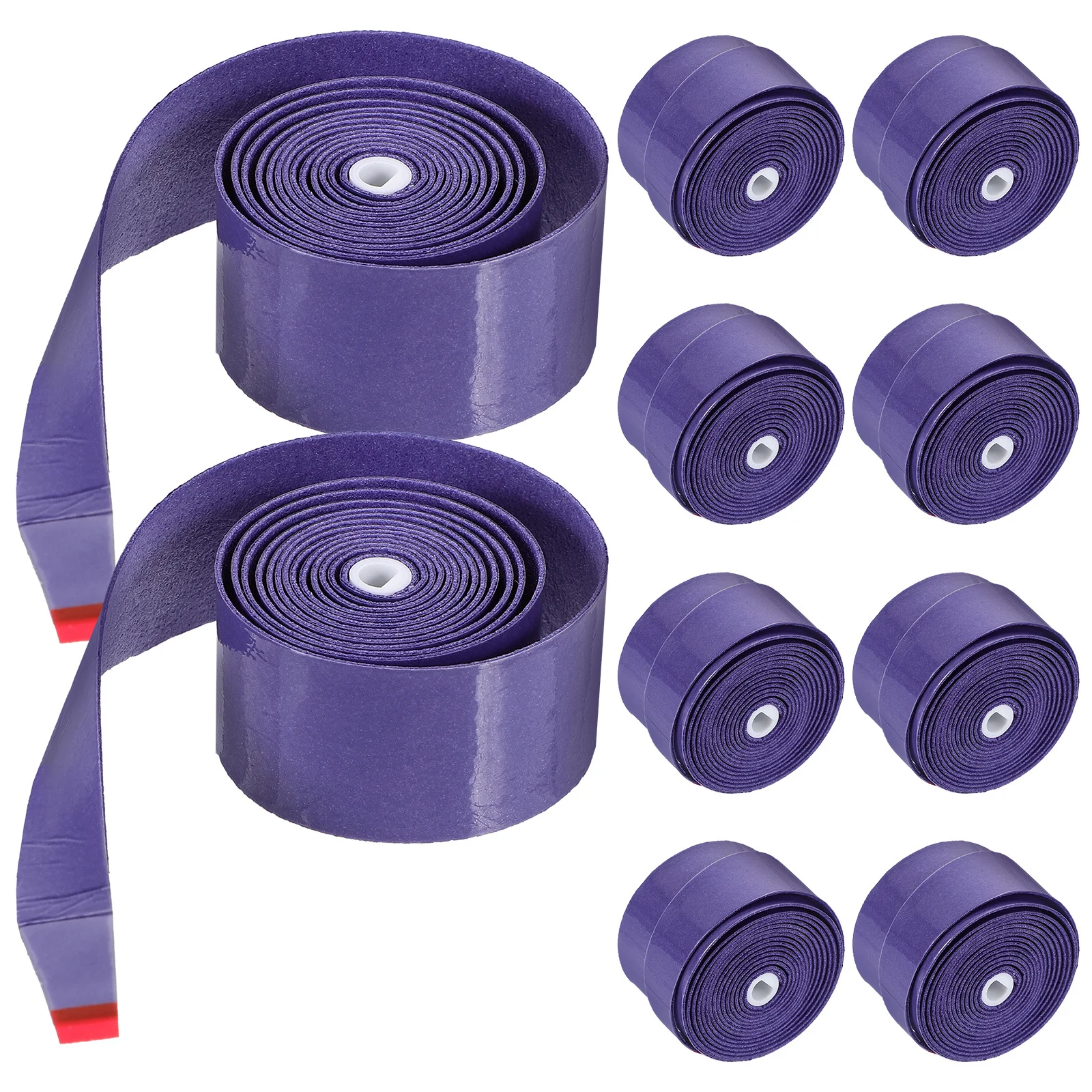

10 Rolls Tennis Racket Grip Tape PU Sweat-Absorbent Anti-Slipping Badminton Racket Grip Sports Supplies Handle Tape