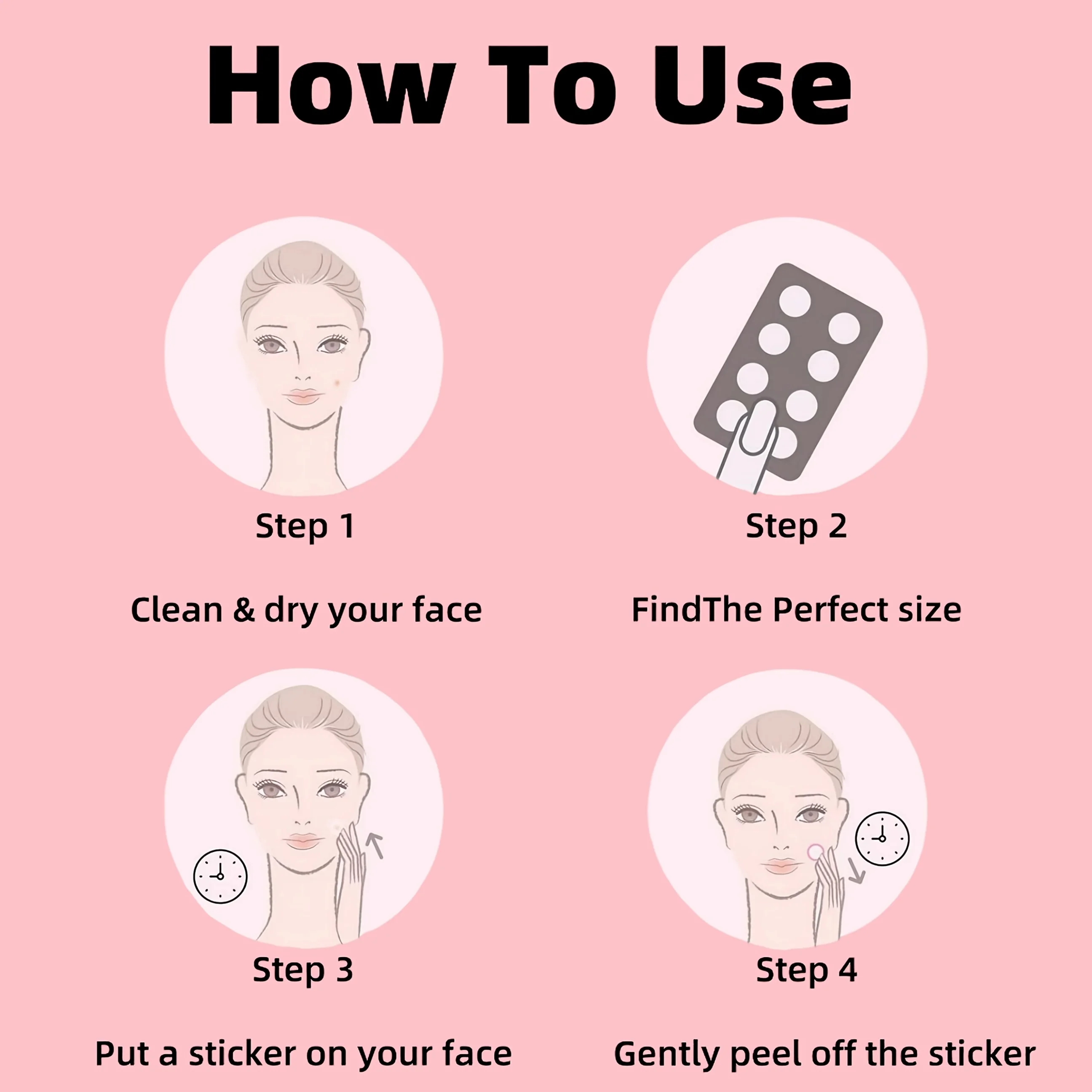 112 Buah Patch Jerawat Hidrokoloid, Patch Jerawat Tak Terlihat untuk Perawatan Titik, Stiker Penutup Noda untuk Wajah, Perawatan Kulit Harian U