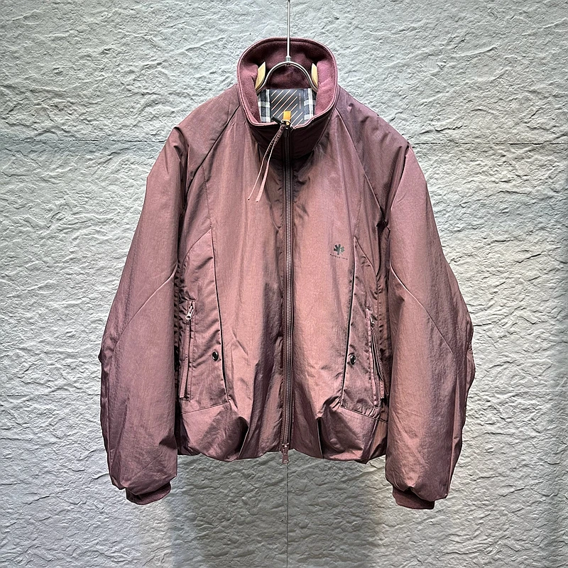 

New Arrival Loose Fit Du down Jaet Men's Faion Brand Autumn Winter New Sle 3D Tailoring Stand Collar Windproof