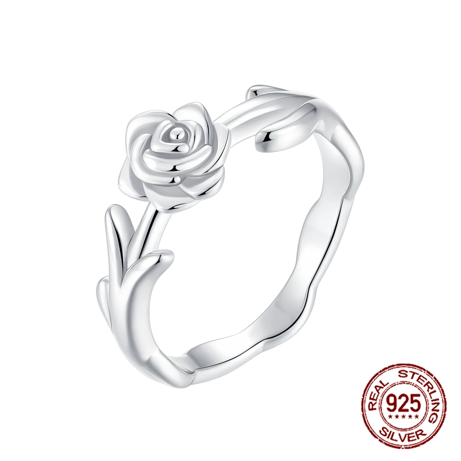 Rings for Women 925 Sterling Silver Open Ring Rose Cross Crown Rings Sparkling Colorful Zircon Wedding Engagement Jewelry Gifts