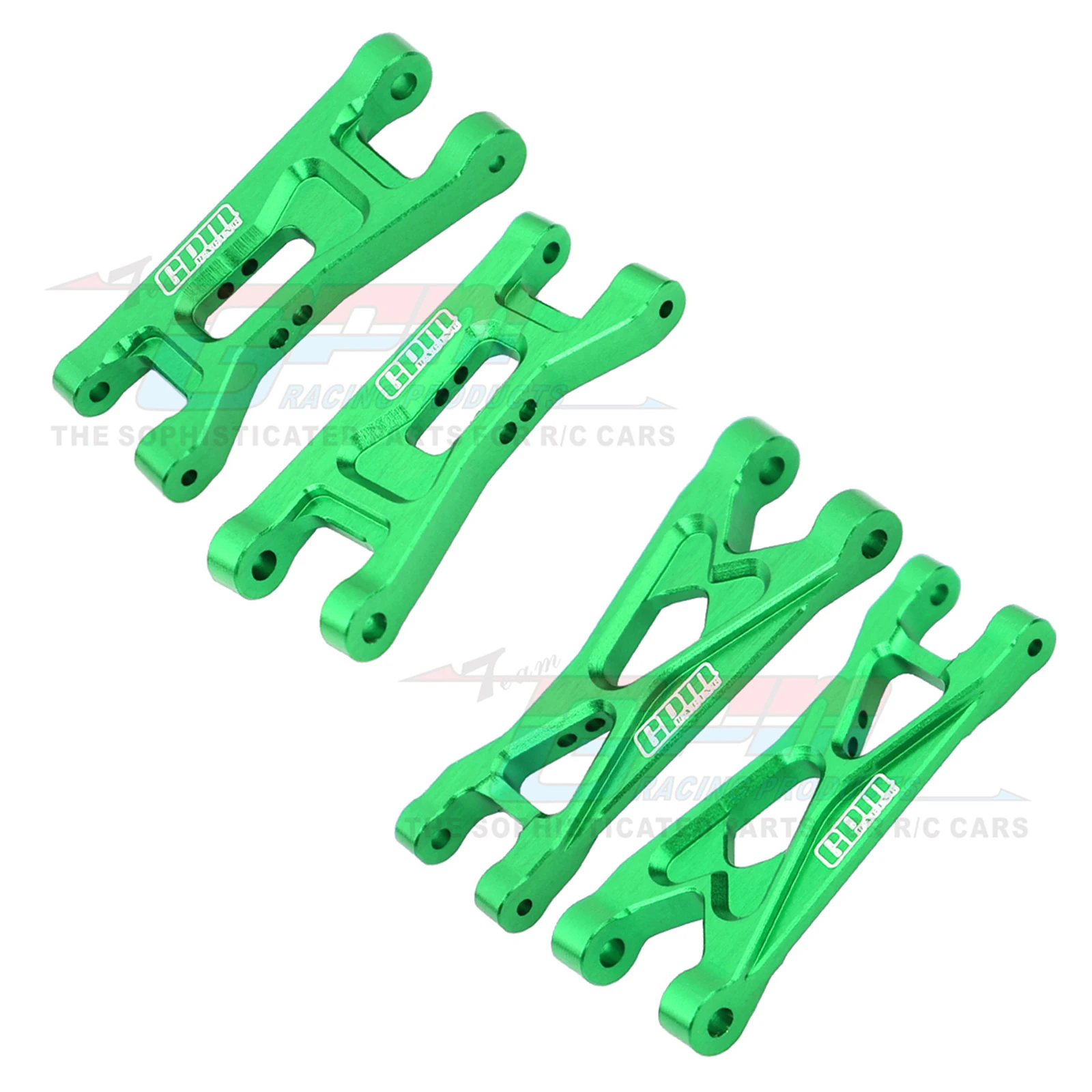 Brazos inferiores delanteros y traseros de aleación GPM 7075 para LOSI 1/24 Micro-B Buggy RTR LOS00007