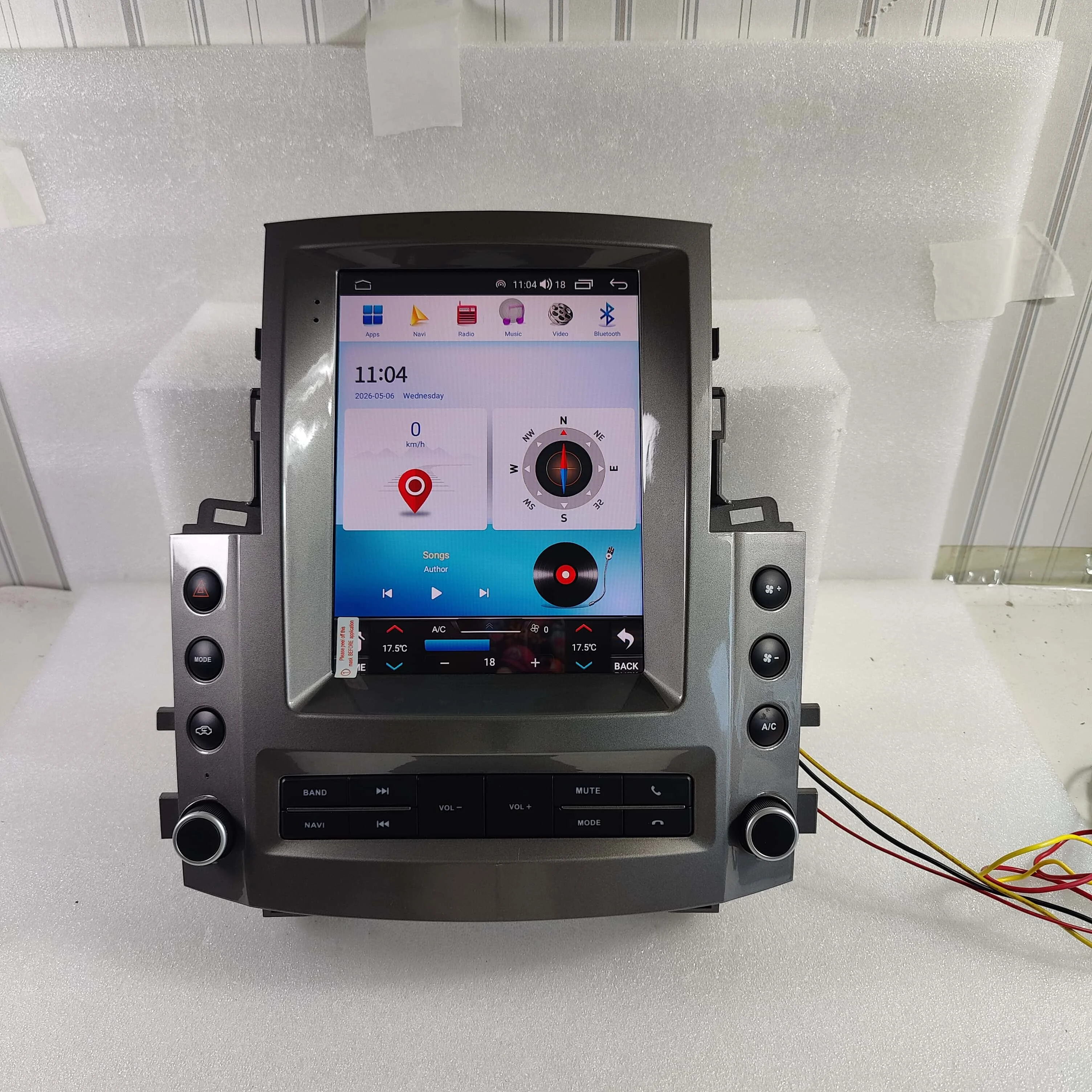 Automotive 2 Din Multimedia Auto For Lexus LX570 2007 2008 2009-2013 Car Radio Carplay Android Vertical Screen  GPS Audio Stereo