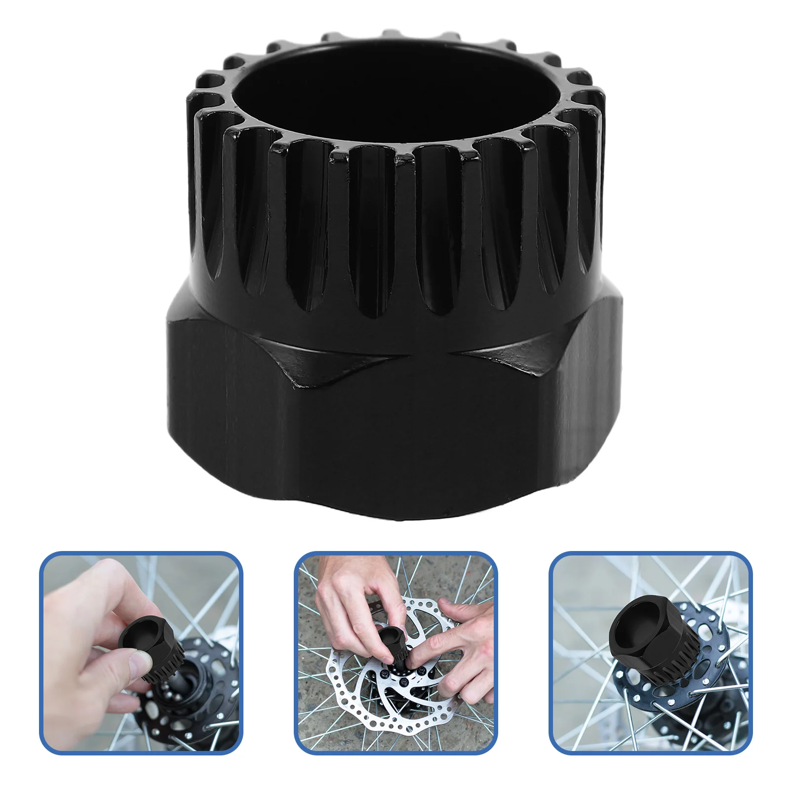 

Spline Bottom Bracket Tool Heavy-Duty Metal Bicycle Maintenance Freehub Disassembly Repair Removal Tool