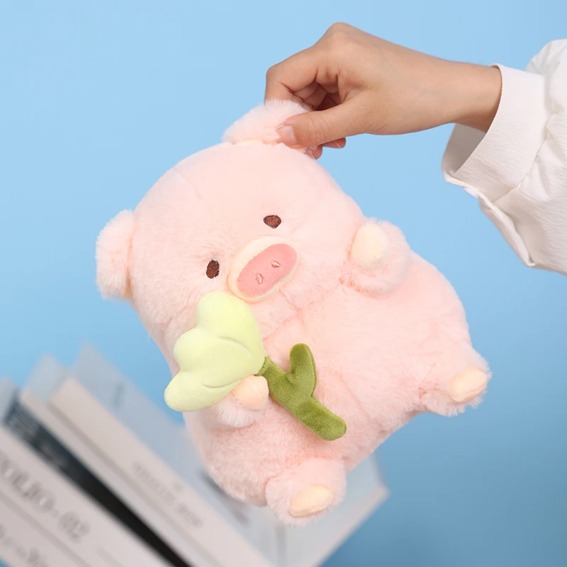 20-50cm Kawaii ดอกไม้ Angel Pig ของเล่นตุ๊กตาการ์ตูนตุ๊กตาสัตว์ Plushies ตุ๊กตาอะนิเมะนุ่มของเล่นสําหรับของขวัญวันเกิดหญิง