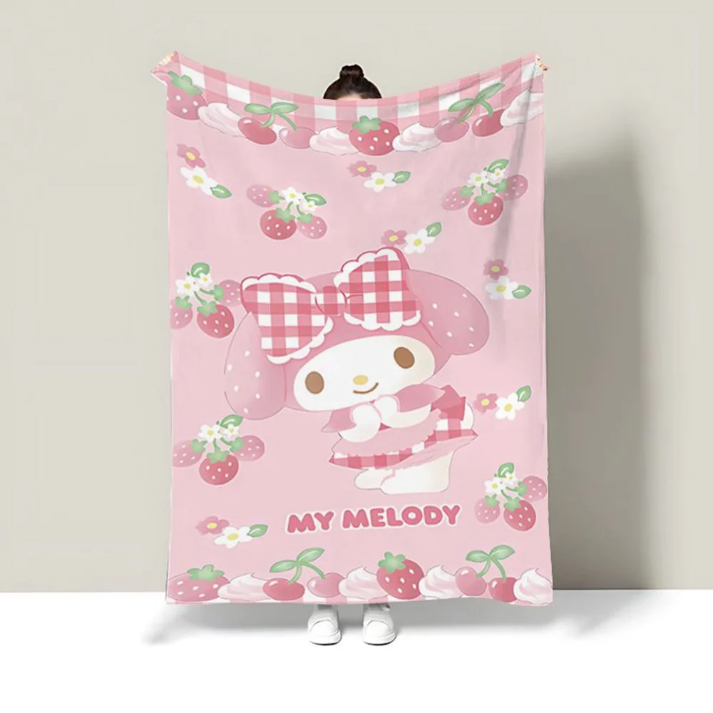 

Милое фланелевое одеяло My Melody | Мягкое офисное одеяло для сна | Уютный плед для дивана на все сезоны | Утолщенный милый костюм Куроми (черный)