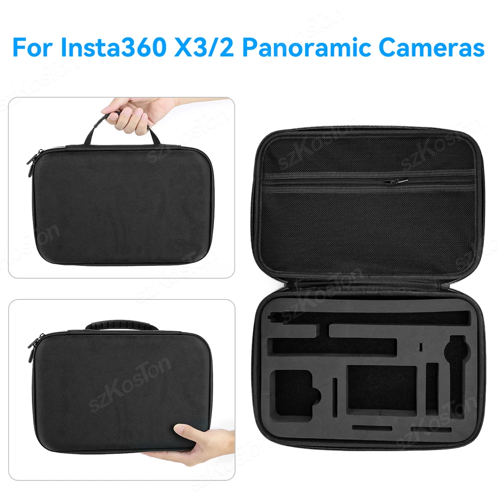 Storage Case for Insta360 X4 X3 X2 Waterproof Carrying Bag Insta 360 Panoramic Camera Handbag Accessory Box Large Medium Small