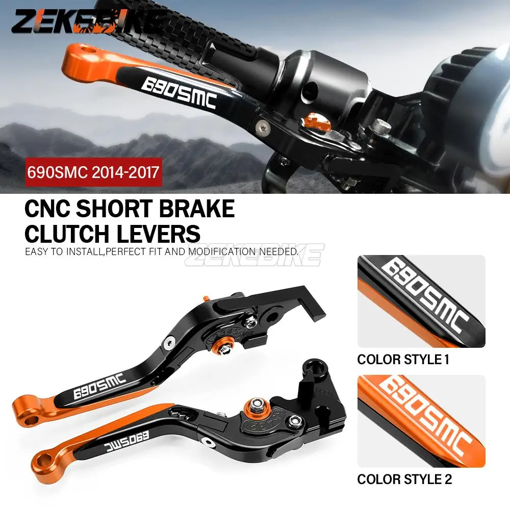 FOR 690SMC 690 SMC 2014 2015 2016 2017 Motorcycle Hand Brake Clutch Adjustable Levers Handle Folding Extendable Lever grips