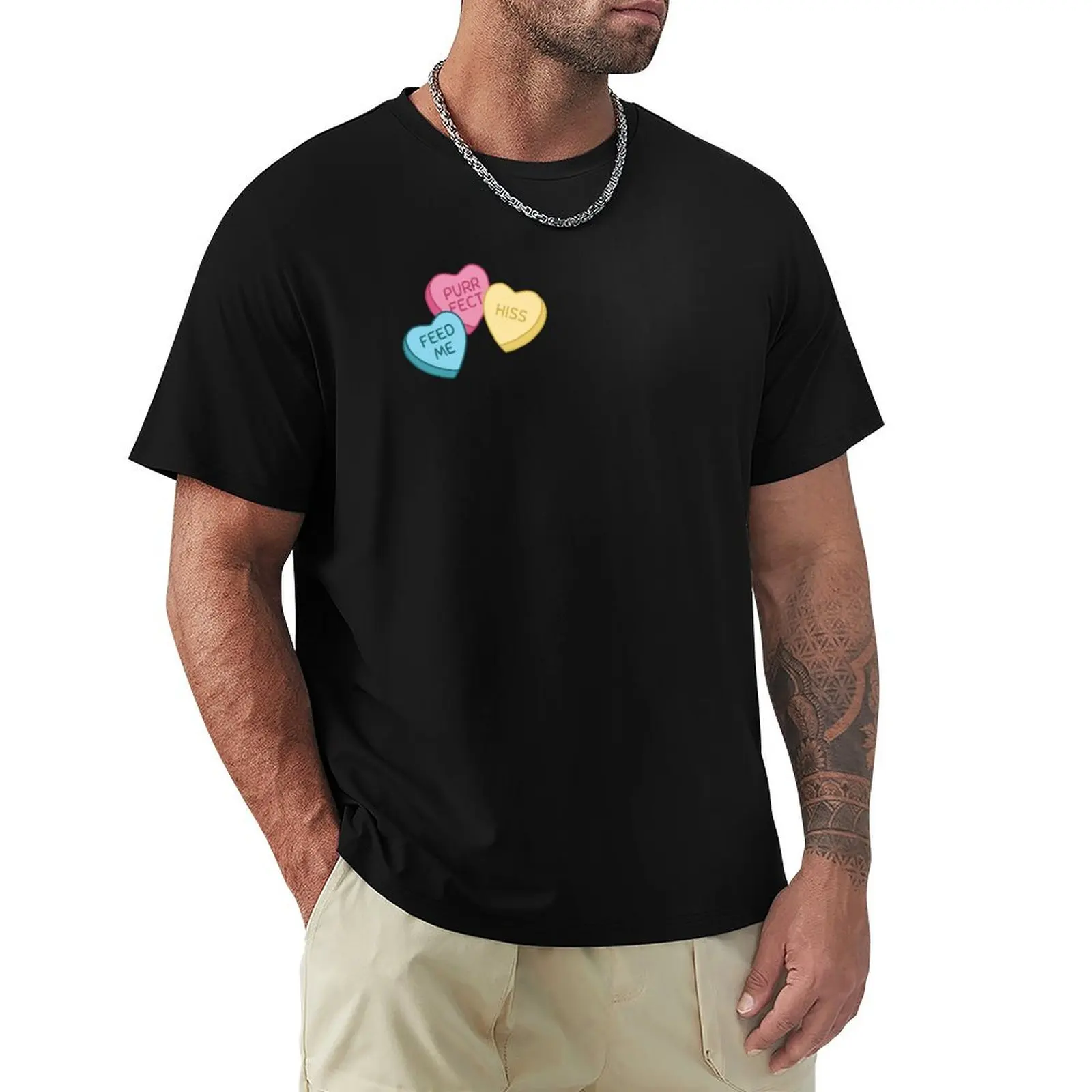 

Candy Heart Trio T-Shirt custom t shirt Blouse animal prinfor boys plus size clothes tee shirts for men