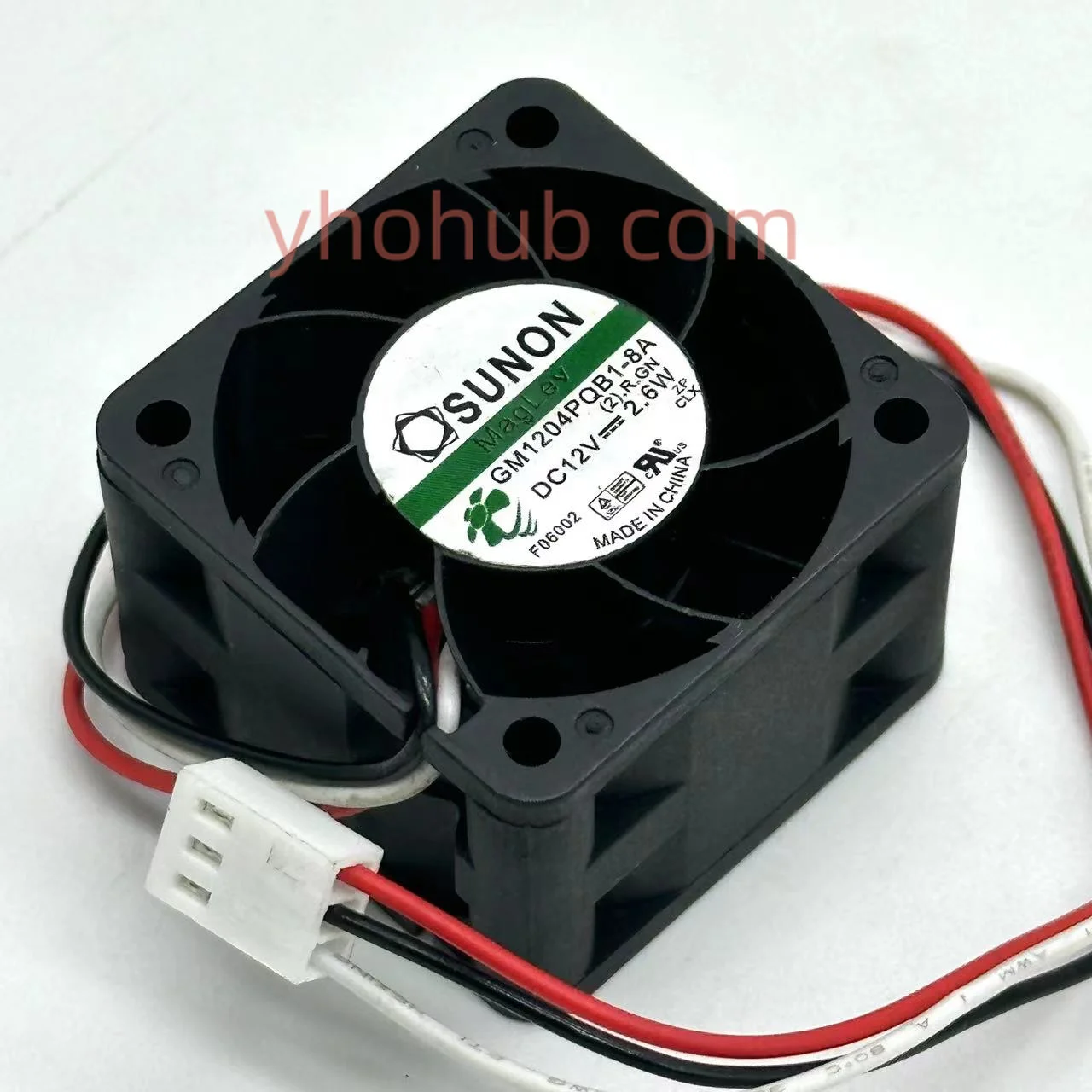 

SUNON GM1204PQB1-8A (2).R.GN DC 12V 2.6W 40x40x28mm 3-Wire Server Cooling Fan