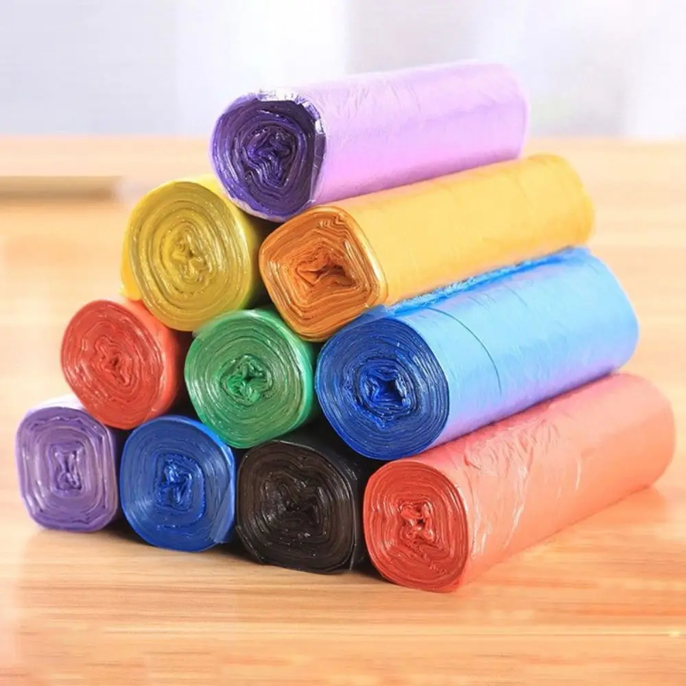 1/5 Rollen 45*50cm 100 Stück Einweg-Müllbeutel Haushalt Verstärkte Aufbewahrungs-Müllsäcke mit Abreißpunkt Reinigungsabfallbeutel – Detail 1