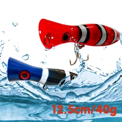 Cebo duro de pesca en el mar, cebo artificial Crankbait, Wobblers para Lucio, 1 piezas, 12,5 cm, 40g