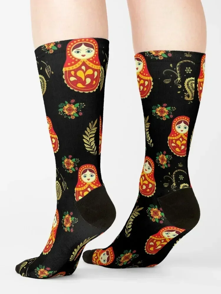 Matryoshka russian doll pattern Socks set Children's custom funny sock Socks Girl Men's