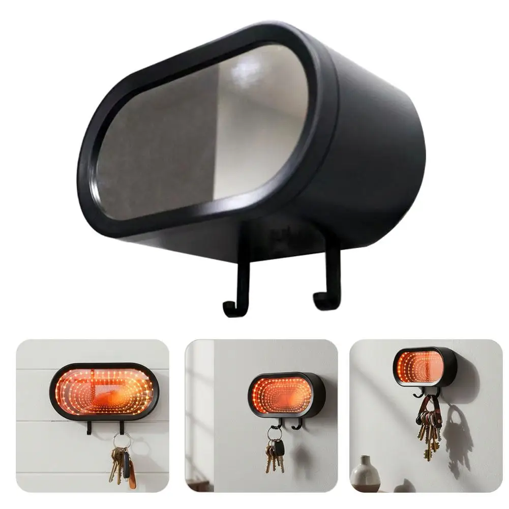 

Органайзер для ключей со светодиодной подсветкой, держатель для ключей, настенный крючок, вешалка для ключей для гаража или прихожей