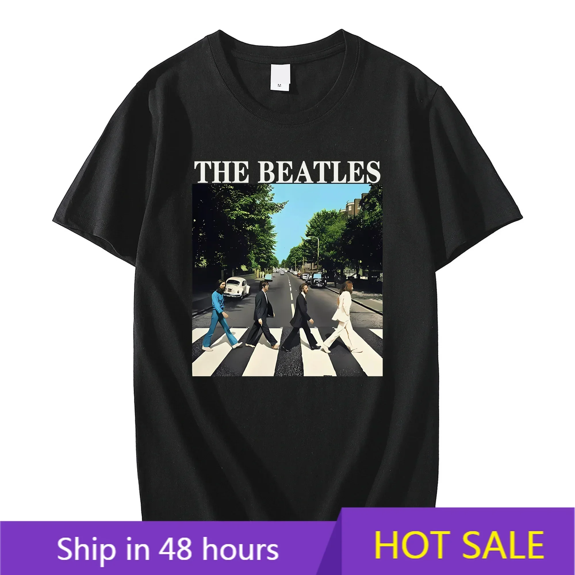 

The Beetles On Abbey Road The Beetles On Abbey Road For Beetles Lover T-Shirt T-Shirt summer top sports fans mens white t shirts