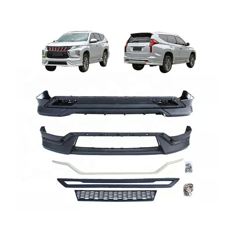 

Factory direct car bumpers For Mitsubishi Pajero sport 2016-2020 Body kit Front lip rear bumper lip