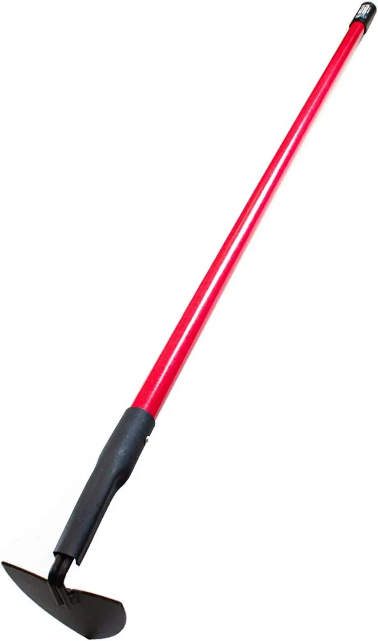 

Professional 12-Gauge Steel Garden Hoe with Fiberglass Handle, 6.25-Inch Blade for Precision Gardening